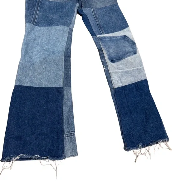 Levi’s 517 Patchwork Cropped Bootcut Jeans High Rise | Size W24 - Picture 8 of 16
